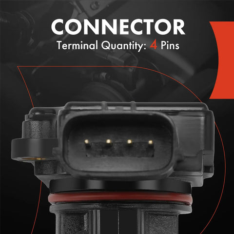 Close-up of 4-pin connector for Mass Air Flow Sensor 4 Pin MAF For Mitsubishi Outlander 2004 to 2013 and Lancer Galant.