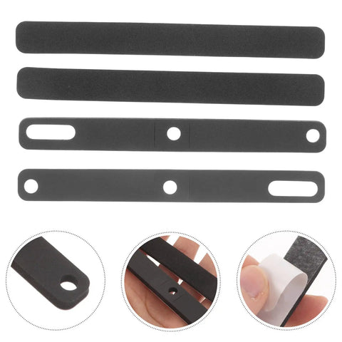 Set Of Four Premium Keyboard Soundproof Foam Space Bar Acoustic Cushion, black foam strips for silent dampening during gaming.