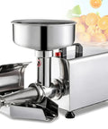 Heavy Duty 450W Electric Tomato Strainer And Sauce Maker For Commercial Use Pure Copper Motor with stainless steel bowl.