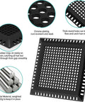 Heavy Duty Stainless Steel Shower Drain Hair Catcher Kicks Sneaky Clogs Fast Straight Up Metal Guard with rubber rings and round holes.