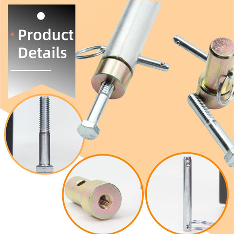 Upgraded Siding Brake Handle Replacement Kit With Two Hemming Plug Caps, Two Pull Pins, And Two 3/8-16 X 2-1/4 Inch Bolts For Brake Part 11398 Replacement, DIY Ready, Durable And Easy Install