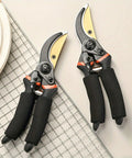 Heavy Duty Pruning Shears With 8.5 Inch Cut Capacity, Rust Resistant Steel Blade, Garden Clippers For Delicate Stems