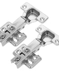 Soft Close Concealed Cabinet Hinges Set For Frameless Cabinets, 2 Pack, Durable Cold Rolled Steel