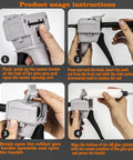 Top Rack 2 Pack Manual Dispensing Gun, 50ml Cartridge Base, Exact 10 To 1 Mix Ratio, Comfortable Squeeze Action, Zero Drip Epoxy And Silicone Applicator Kit usage instructions with step-by-step process.