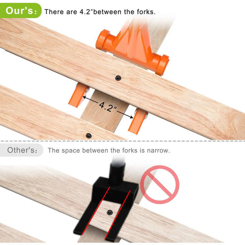 Heavy Duty Pallet Buster Tool With One Piece 3mm Thick Handle 50 Inch Deck Board Removal Tool Full Welded Pallet Breaker comparison
