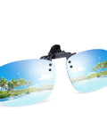 Polarized Clip On Sunglasses With Flip Up Design Silver Mirrored Lenses Unisex Outdoor Glasses For Driving Fishing Sports And Travel Lightweight Plastic Frames