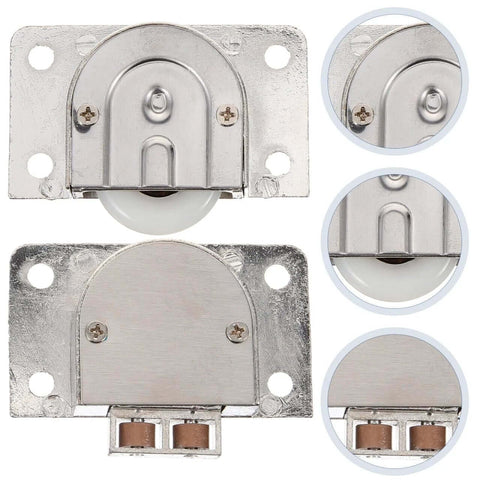 Cabinet Sliding Roller Wheels Zinc Alloy Sliding Door Hardware For Wardrobe Closet Barn Door Accessories Durable Wardrobe Wheel 388