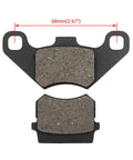 Beefed Up Brake Master Cylinder With Caliper Pads Assembly for 196cc Coleman KT196 Go Kart, showing two brake pads, 68mm width