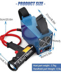 Product size overview of Heavy Duty Magnetic Induction Heater Kit With Four Interchangeable Coils, displaying dimensions.