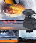 Portable Battery Car Heater Packed With A Massive 12000mAh Cell And Lightning Fast Heat to demist car windows in cold weather.