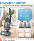 Replacement Filter Set for POWERDETECT Upright Vacuums AZ4002 AZ4000 AZ4000C AZ4002W shown with 2 HEPA and 4 foam filters