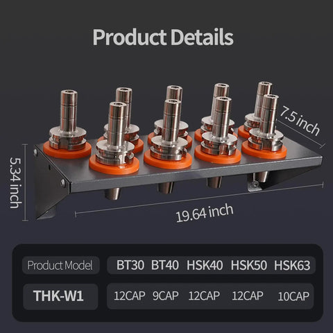 Large Capacity CNC Tool Holder Storage Cabinet For Warehouse Factory And Garage, Heavy Duty Tool Organizer Rack side view