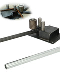 Lesolar Heavy Duty Manual Rebar Bender Tool For Concrete Steel Rods Bending Up To Half Inch Diameter 14 Mm showing the curved steel handle and rollers.