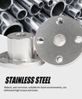 5mm Rigid Flange Shaft Coupling Bundle, Stainless Steel Motor Shaft Connector For RC Models And DIY Projects, 22mm flange close-up