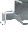 Heavy Duty Welder Cylinder Organizer Snap On Plated Steel Clip Mount fitting wide tank shoulders with secure hooks for tools.