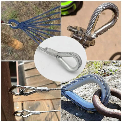 Heavy Duty 316 Stainless Steel Half Inch Wire Rope Thimble For Marine Boat Rigging And Anchor Splicing Built Tough As Nails To Hold Strong Against Saltwater While Adding Zero Sweat To Your Setup in various uses.
