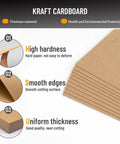 Heavy Duty Chipboard Sheets Pack 10 Sheets 8.5 X 11 Inches 22Pt Book Board For Bookbinding And Crafts with hardness and smooth edges
