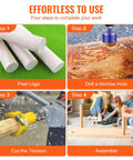 Step-by-step guide using Tenon Cutter For Woodworking 1.5 Inch Diameter With Dual Straight Blades And Button Screws Home Master Kit