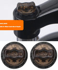 Close-up of 2 Pack Bicycle Front Fork Damping Rod Knob Lock Caps, 27.5mm Threads, 30mm Length, Plastic Shock Absorber Knob Caps