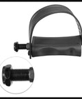 Grippy Non Slip Exercise Bike Pedals With Adjustable Straps One Half Inch Spindle Black Durable For Indoor And Outdoor Cycling
