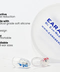 High Fidelity Earplugs 19dB Noise Reduction For Musicians And Showgoers Large Fit in soft silicone with carrying case.