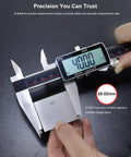 Dope Digital Caliper 12 Inch With Ultra Precision 0.001 Inch Accuracy measuring a gauge block with 4000 mm display