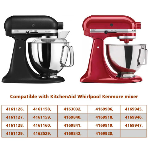 Mixer Bowl Screw Cap Replacement For Whirlpool KitchenAid And Kenmore Stand Mixers Easy Install Clamp Plate Part 4163032 WPW10191926 AP6016640 4161126 Durable DIY Repair For Kitchen Appliances