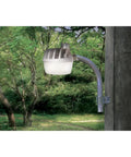 Energy Star LED Dusk To Dawn Light With 50K Hour Lifespan No Fuss Exterior Fixture for Outdoor Lighting on pole in garden area