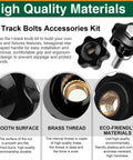 High quality materials for 20 Pack 1/4-20 T Track Bolts And Star Knobs Set With 1-1/2 Inch And 2 Inch Hex Bolts And Washers