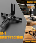 2-in-1 Router Precision tool attachment with straight guide features for Brushless Cordless Trim Router Smooth Operator 20 V Battery Fit 30000 RPM.