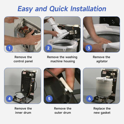285219 Washer Suspension Pad Kit Replacement for Top Load Washers Replaces 285219 62568 AP3094373 PS334456 AH334456 Ideal for Quiet Operation and Wobble Reduction in Standard Household Washers. Installation steps for top-load washer repair