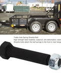 Top Shelf Steel Trailer Axle Wheel Hanger Wet Bolt With Easy Grease Zerk And Bulletproof Locknut For No Sweat Two Thousand To Seven Thousand Pound Towing Jobs, showing heavy-duty shackle bolt with nut.