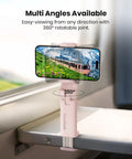 Airplane Phone Holder Mount for Travel Must Haves, Universal Flight Phone Mount With 360 Degree Rotation, Hands Free Viewing On Planes.