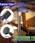 Heavy Duty 2 Pack Steel Bar Clamps 24 Inch Quick Adjust F Clamps with non-marring pads for secure woodworking.