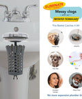2 In 1 Bathroom Sink Stopper And Hair Catcher Drain Strainer Chrome Plated Cap Fits 1.25 Inch Drains No Tools Needed