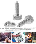 Premium Stainless Steel Retractable Spring Plunger Featuring Knurled Handle Locking Indexing Pin Quick Release Pull Ring for toolboxes.
