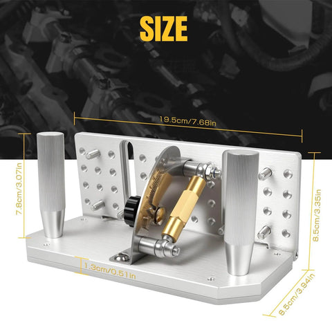 Beefy Belt Grinder Knife Jig With Adjustable Sharpening Locator, Angle Ranges Minus Five To Twenty Five Degrees, CNC Aluminum Build