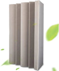 Flat Out Silent Acoustic Foam Panels For Walls And Ceilings That Squash Echo And Reverb With Tackable Surface For Easy Pin Ups And Crystal Clear Home Studio Sound, gray porous panels displayed upright.