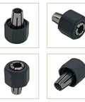 Beefy 1/4 Inch Router Collet Kit With Self Releasing Chuck And Locking Nut For Replacing 48-66 Series Collets Includes 14-46-0166