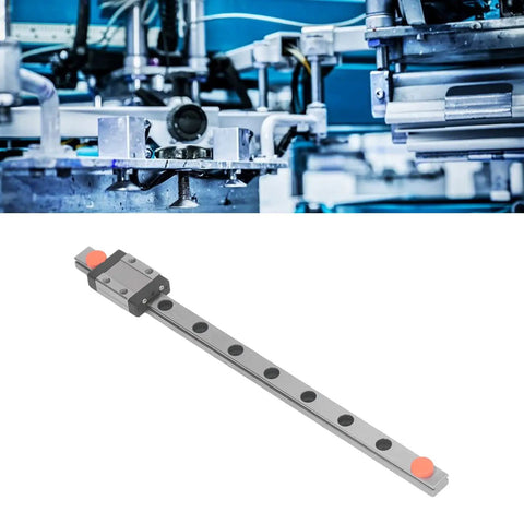 Mini Linear Rail MGN9C Carriage Block For 3D Printer And CNC Machine, 200mm rail, smooth bearing steel, industrial background