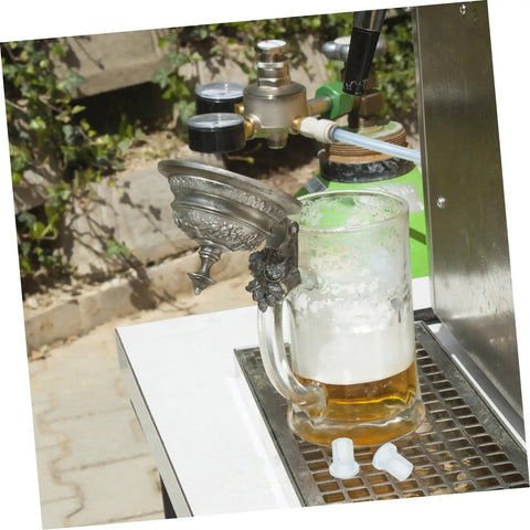 Duck Bill Valve Keg Coupler Replacement 2 Pack For Beer Keg Systems Plastic Material Restores Valve Function And Keeps Beer Fresh And Pure For Bar Pros And Home Draft Setups Reduces Foam And Delivers Smooth Pours. White plastic duck bill valves on beer keg coupler