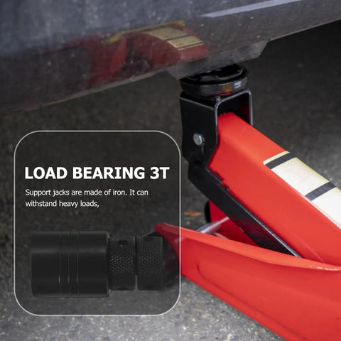 Heavy Duty Spiral Jack Pad With Adjustable Screw Jack Stand 3 Ton Capacity Steel Machinist Block under vehicle