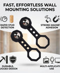 Aolidsive 2 Pcs Magnetic Stud Finder Portable Handheld Wall Stud Detector showing two durable, rugged detection tools for quick stud locating.