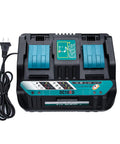 Twin Ports Battery Charger DC18RD For 14.4V To 18V LXT Lithium Ion Batteries with dual ports and power cable