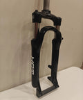 20 Inch Suspension Fork With Coil Spring And Preload, 63mm Travel, Disc Brake Ready, One And One Eighth Inch Threadless Steerer, side view