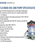 Heavy Duty Diaphragm Water Pump For Spray And Fluid Transfer 115V AC 1.4 GPM Up To 100 PSI Self Priming Switch Bypass Control