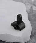 Rear Upper Link Riser For Axial SCX10 III AR45P Shafts One Tenth Scale RC Crawler LCG Chassis, Dual Height Settings 12mm And 17mm, Beef Up Anti-Squat Tuning And Suspension Performance, DIY Upgrade Part in black aluminum.