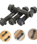 Heavy Duty Double End Stud Bolts Set 4 Piece For Outdoor Construction And Automotive Projects Carbon Steel Dual Ended Screws