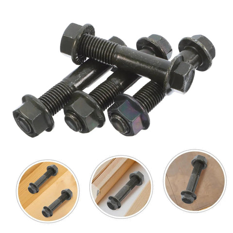 Heavy Duty Double End Stud Bolts Set 4 Piece For Outdoor Construction And Automotive Projects Carbon Steel Dual Ended Screws