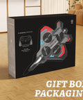Foam RC Airplane With LED Lights For Kids And Adults Ages 8 To 16 360 Degree Flips Stunt Fighter Jet Toy in gift box